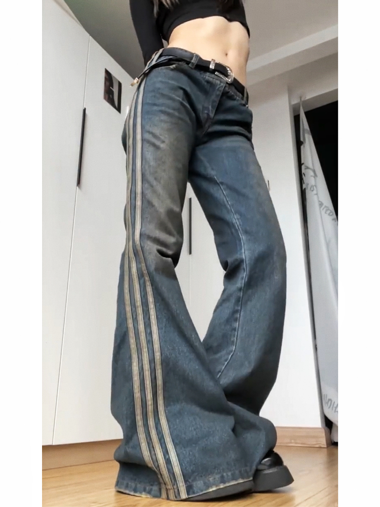 High Street Vintage Striped Jeans