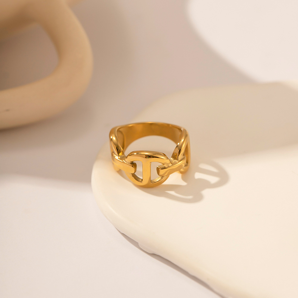 French Retro Chain Ring Image 2