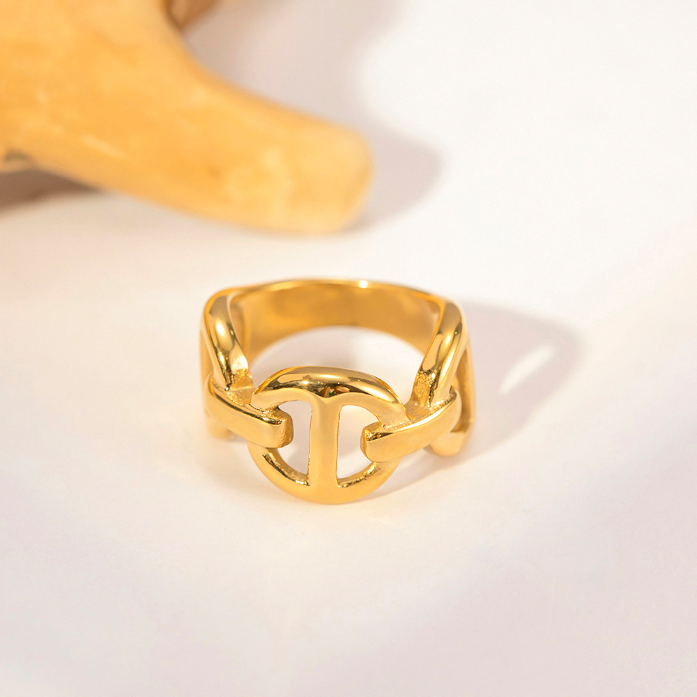 French Retro Chain Ring Image 4