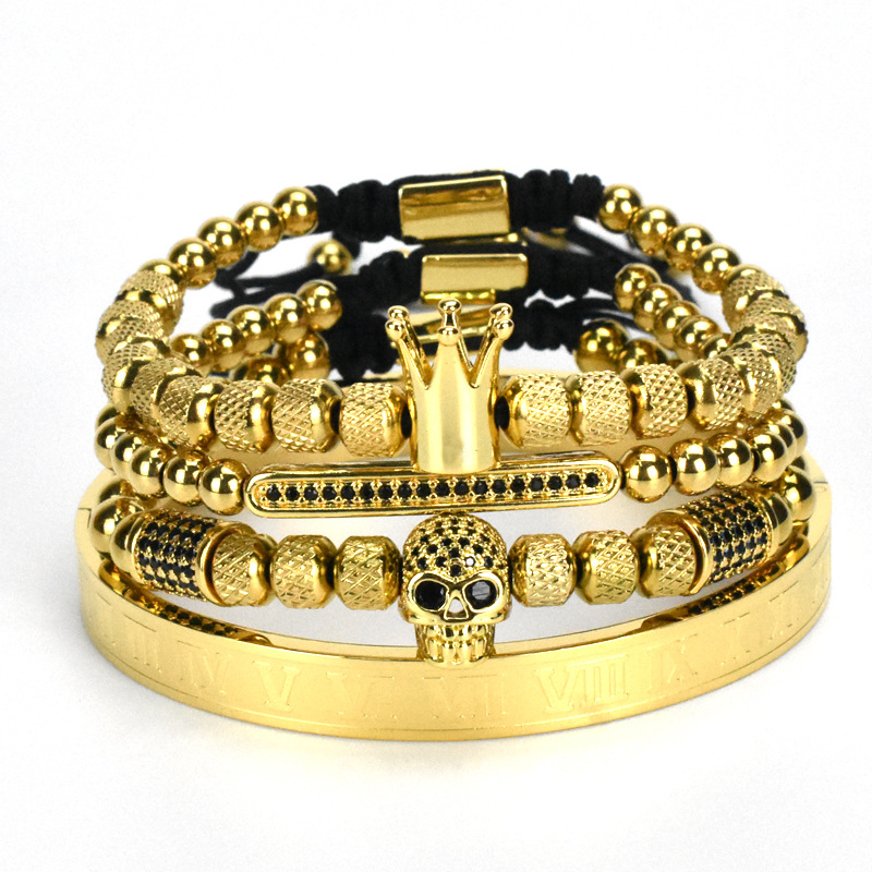 Gold Skull Bracelet