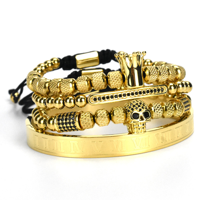 Steel Skull Bracelet