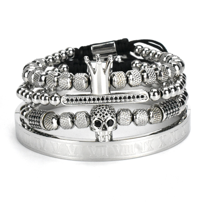 Skull Bracelet Set