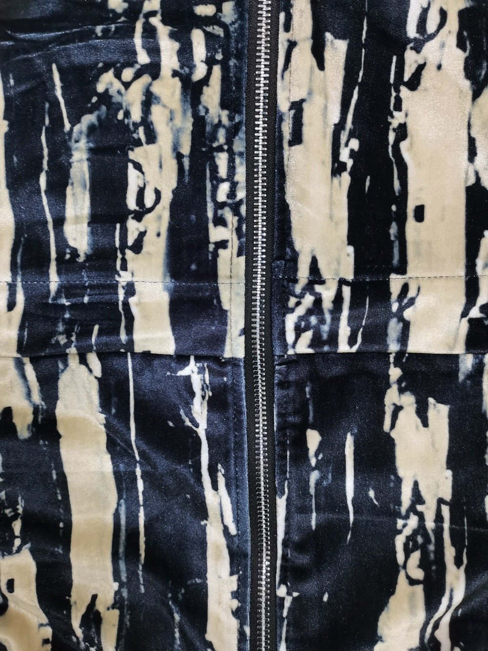 Women's Long Casual Printed Zipper Trench Coat - Image 6