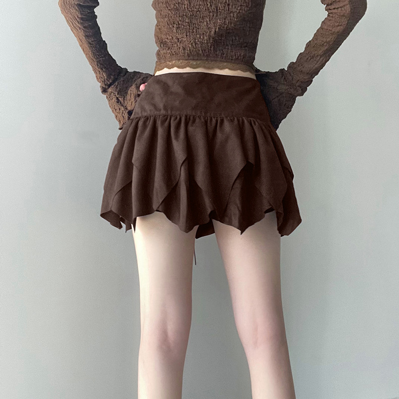 Women's Irregular Lace-up Waist Skirt Image 8
