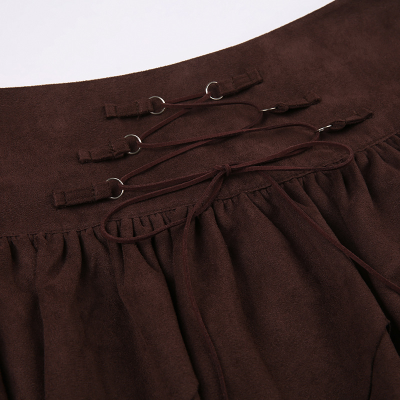 Women's Irregular Lace-up Waist Skirt Image 3