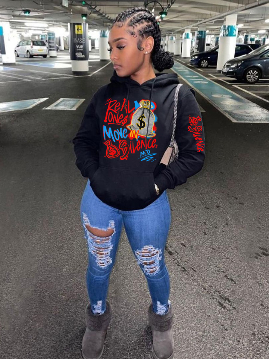 Women's Fashion Casual Loose Sweatshirt Image 5