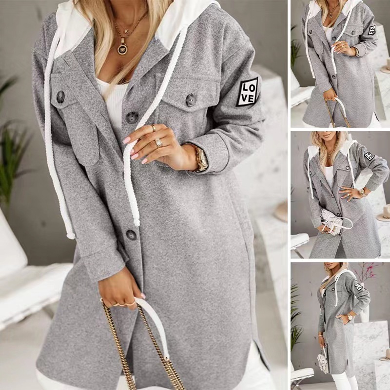 Fashion Hooded Coat - Image 2