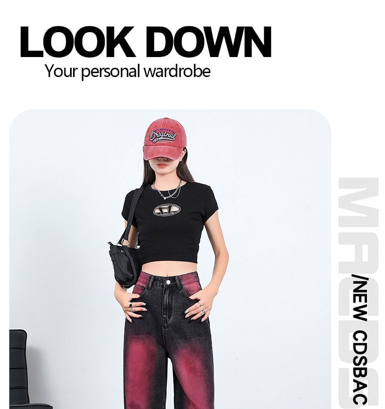 Retro High Waist Slimming Jeans Image 7