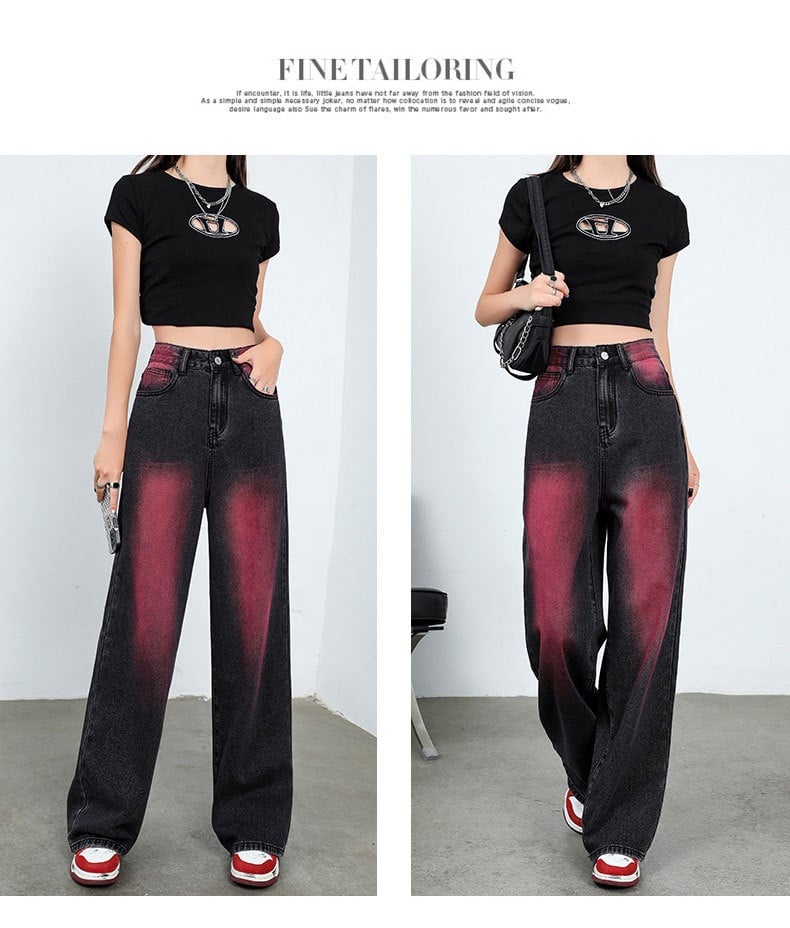 Retro High Waist Slimming Jeans Image 6