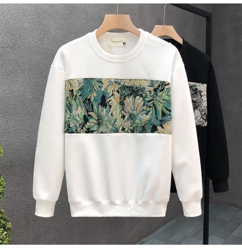 Crew Neck Pullover Sweatshirt Style