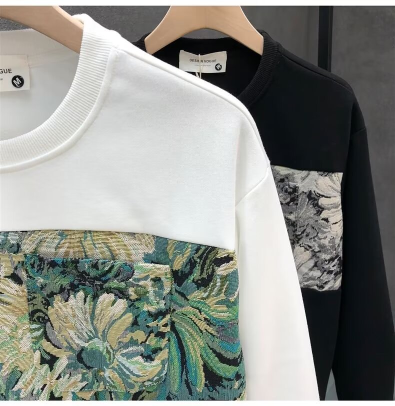 Crew Neck Pullover Sweatshirt Details