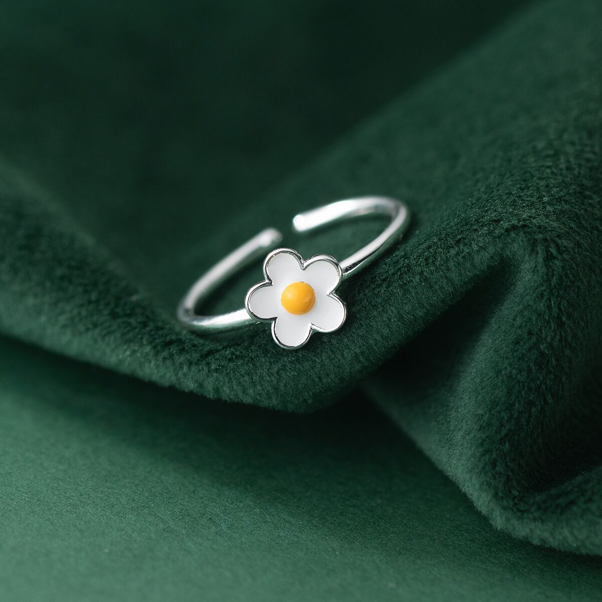 Sweet Epoxy Plumeria Rubra Ring 4