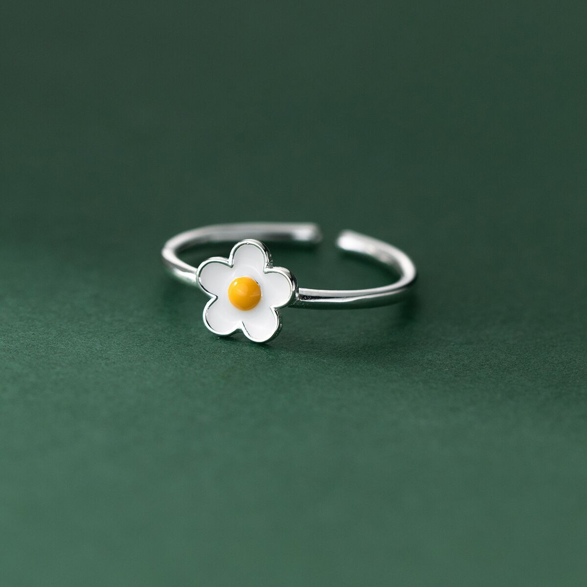 Sweet Epoxy Plumeria Rubra Ring 1