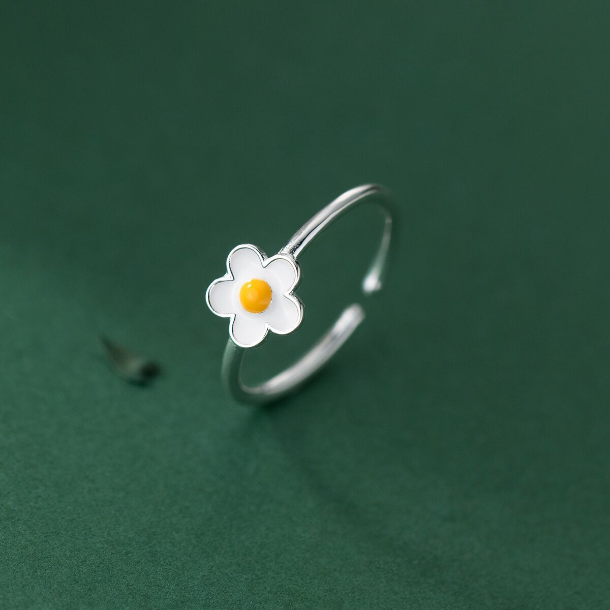 Sweet Epoxy Plumeria Rubra Ring 2