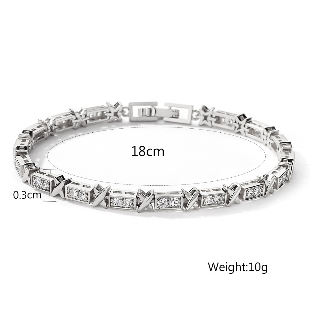 Zircon Bracelet Silver