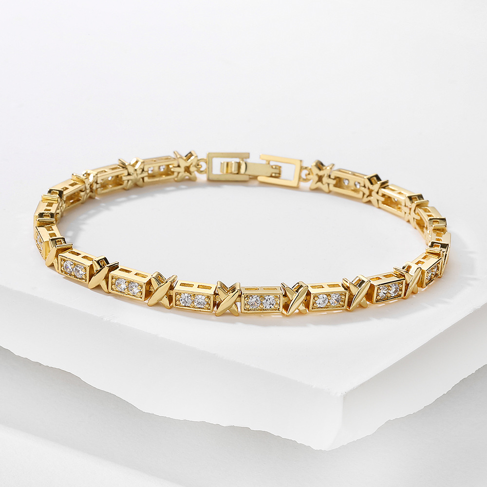 Zircon Bracelet Rose Gold