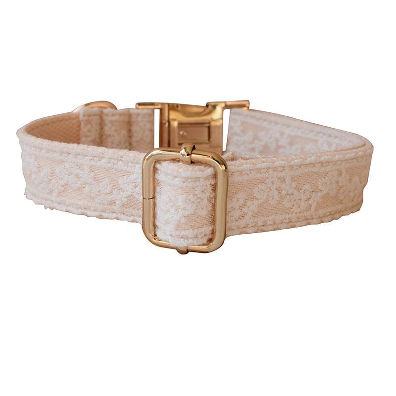 Pet Collar Bow Metal Buckle Lace Image 3
