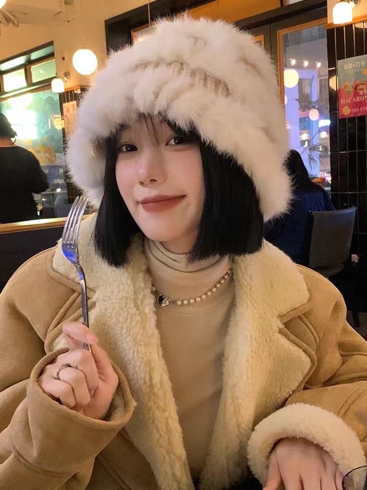 Rabbit Fur Hat - Image 5