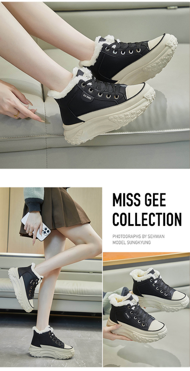 High Top Velvet Board Shoes 17