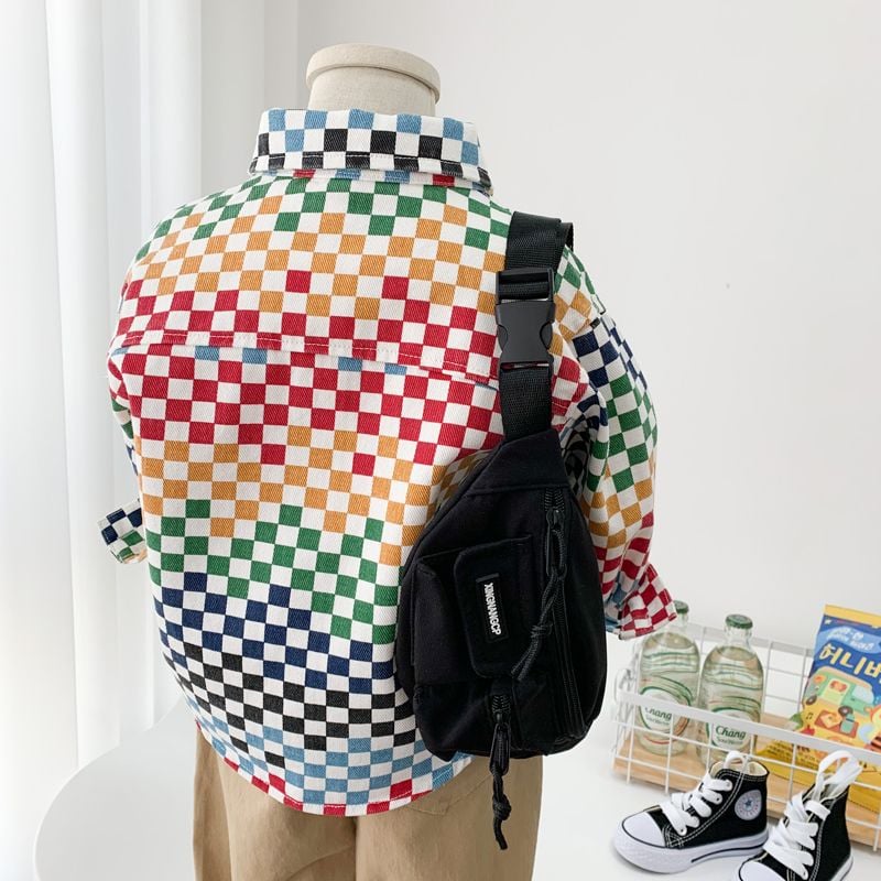 Children's Korean-style Mosaic Casual Jacket 6
