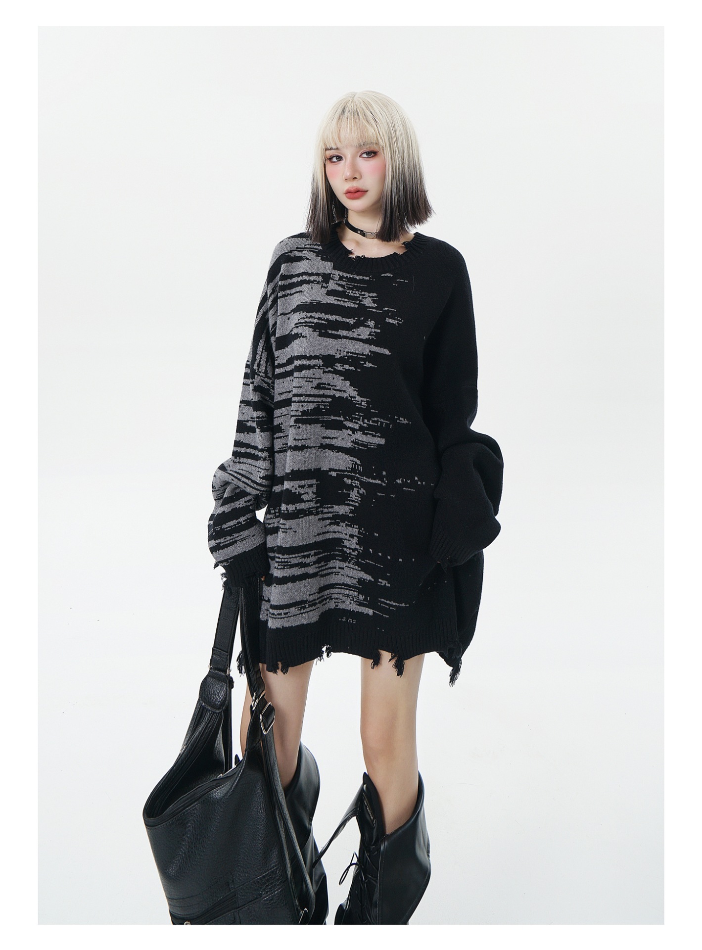 Zebra Pattern Sweater Image 8