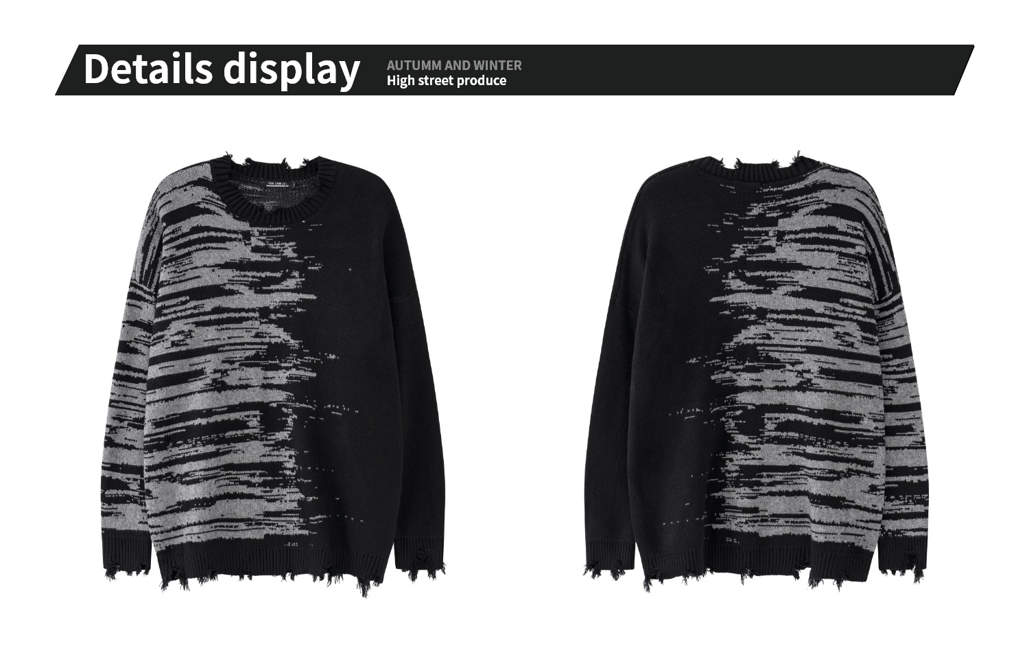 Zebra Pattern Sweater Image 2