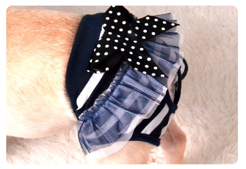 Dog aunt pants in blue