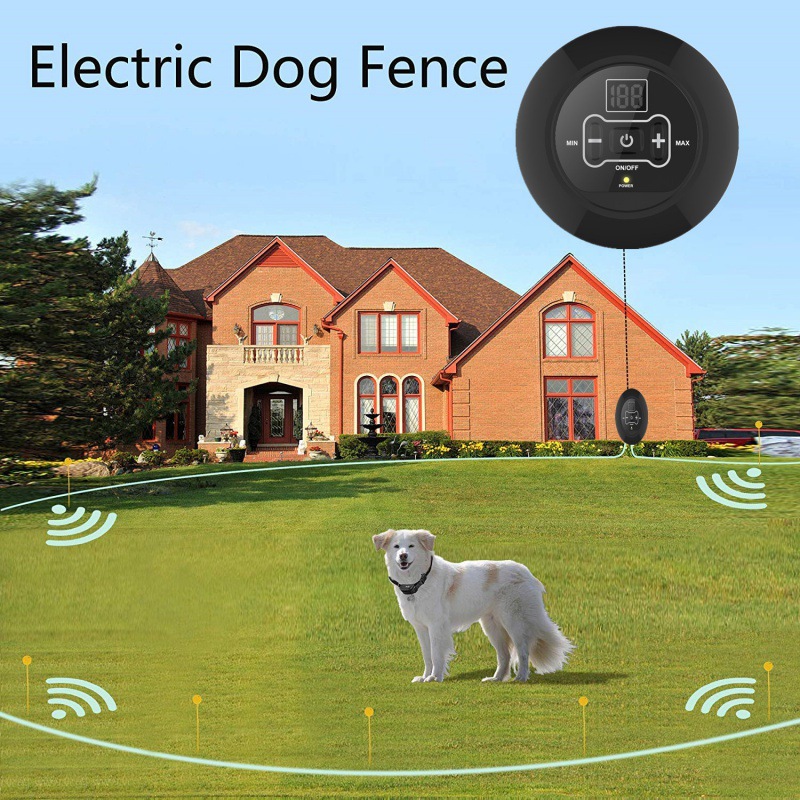 Invisible wireless dog fence with bark control collar