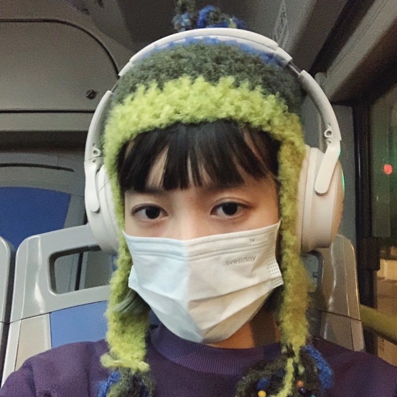 Women's Fashion Woolen Hat - Gray Stitching