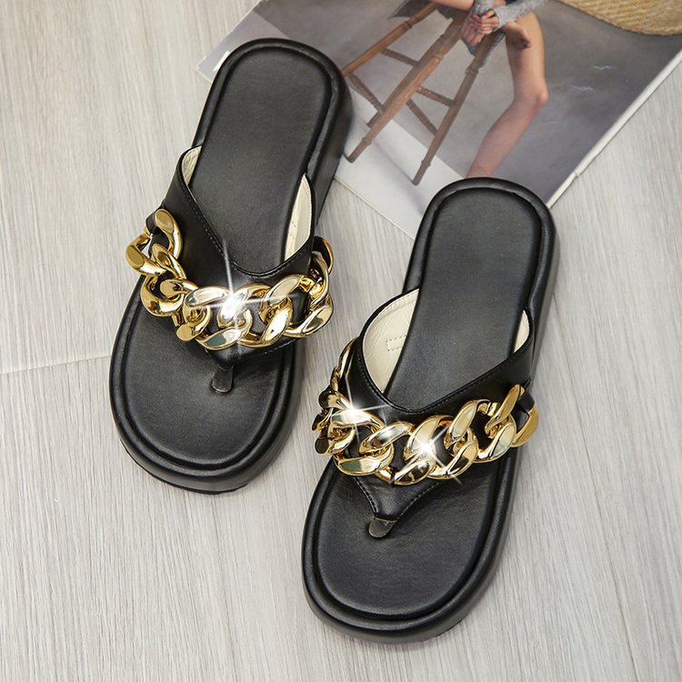 Chain Slippers Summer Fashion Thong Sandals