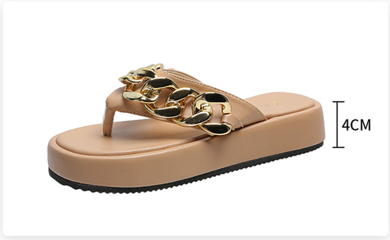Chain Slippers Summer Fashion Thong Sandals