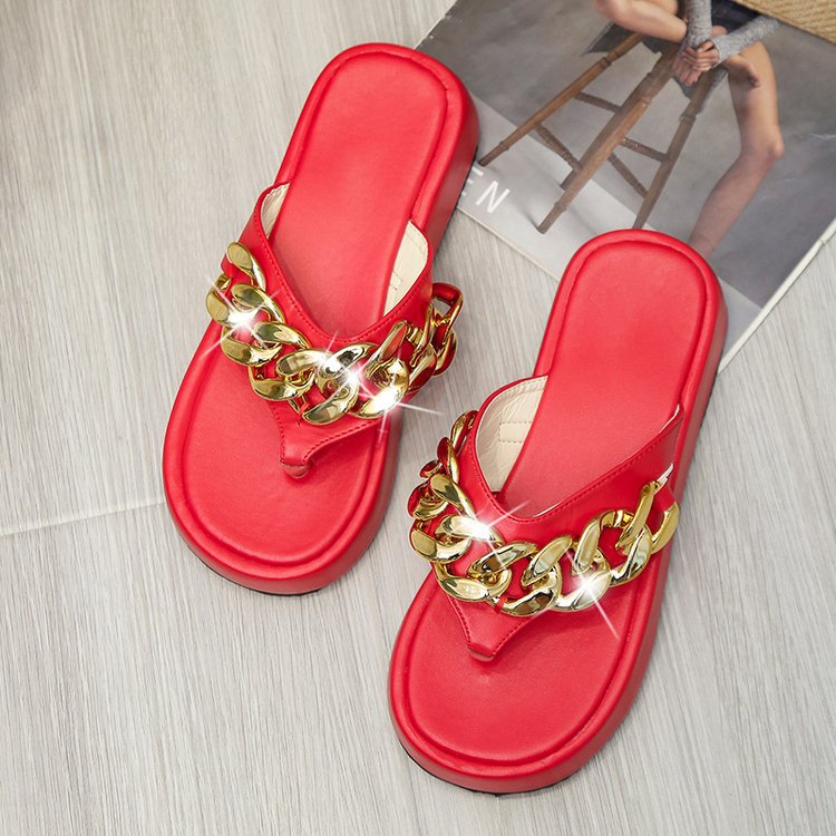 Chain Slippers Summer Fashion Thong Sandals