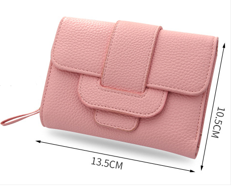 Ladies Wallet Fashion Lychee Pattern Buckle