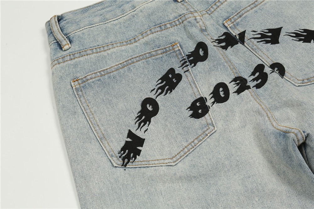Light Washed Jeans - Front View