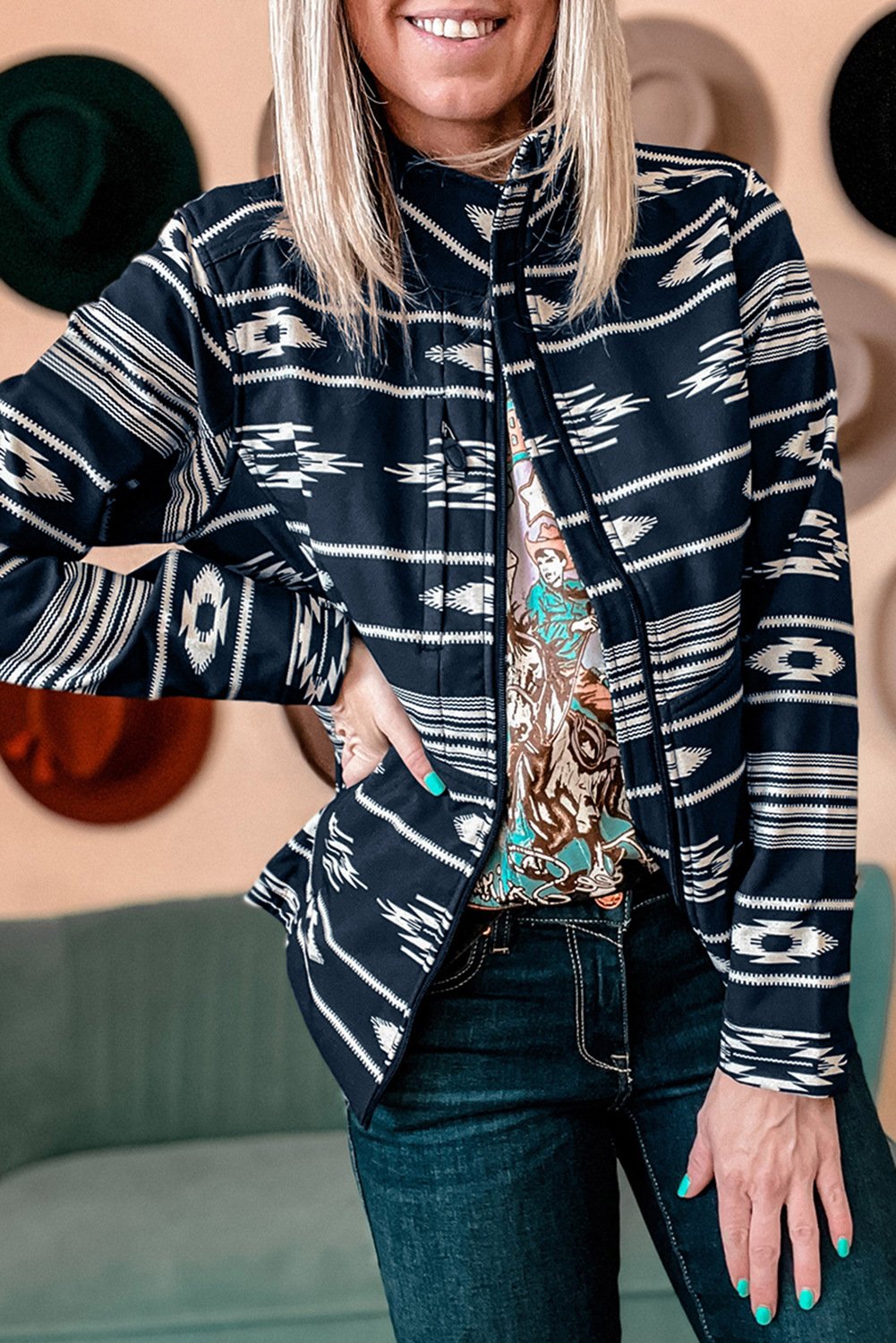 Diamond All-match Cardigan Shirt Coat Image 7