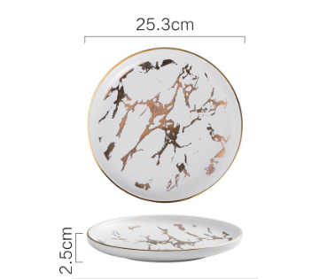 Marbled Ceramic Plate 2