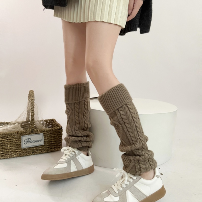 Heart ROMBUS Twist Flanging Socks - White