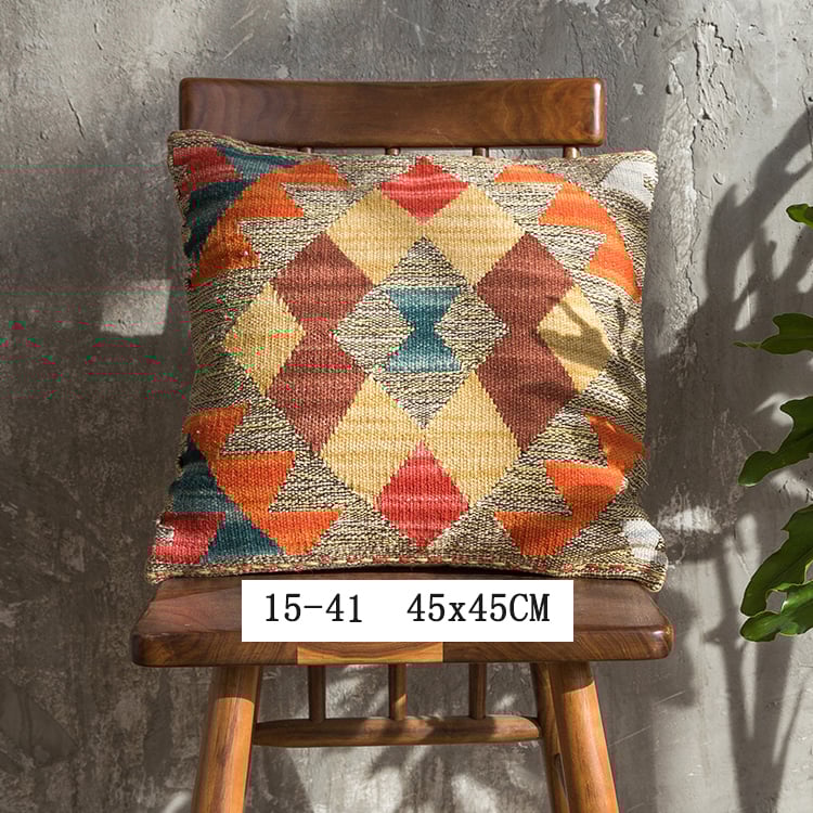 Nordic Pillow Hard Wool Pakistan Imported Handmade Bohemian Retro Pillow