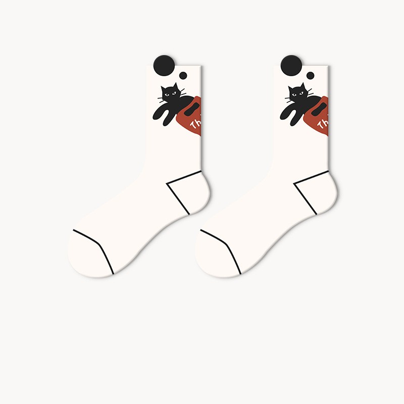 Couple Men's Cotton Tube Socks