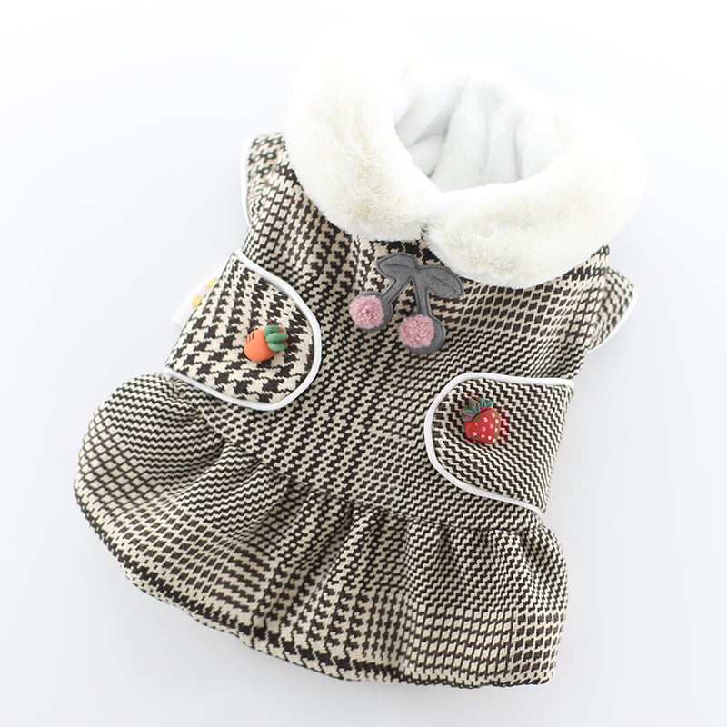 Plaid Skirt Pet Dog Clothes 4