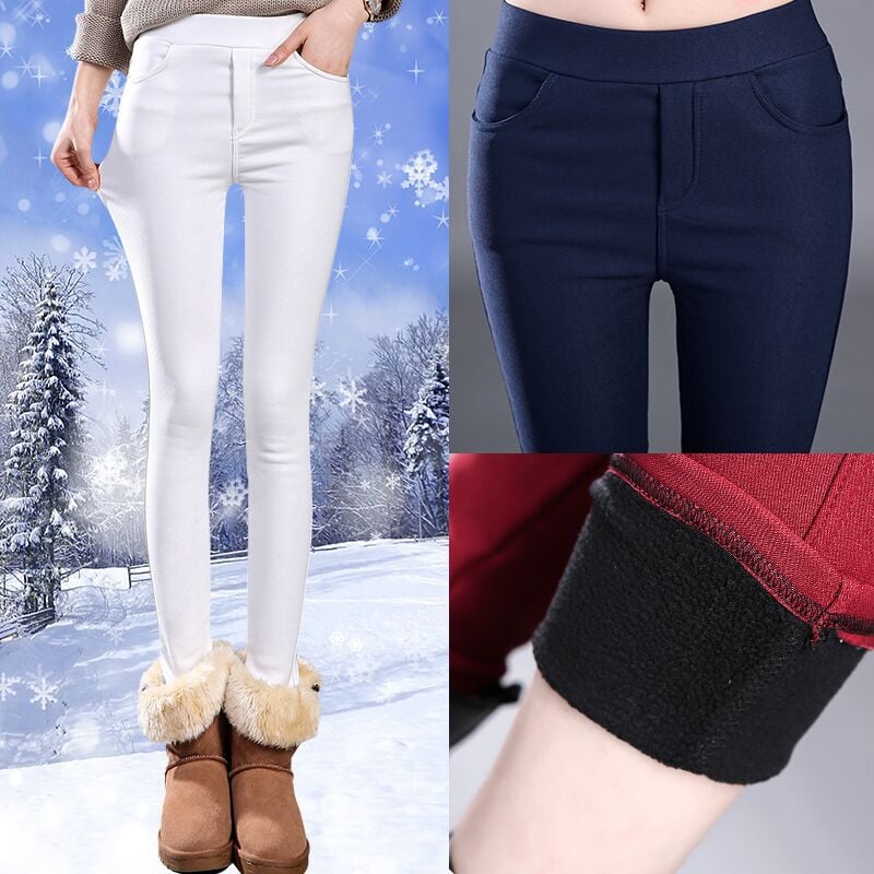 Winter Fleece-lined Thick Leggings 1