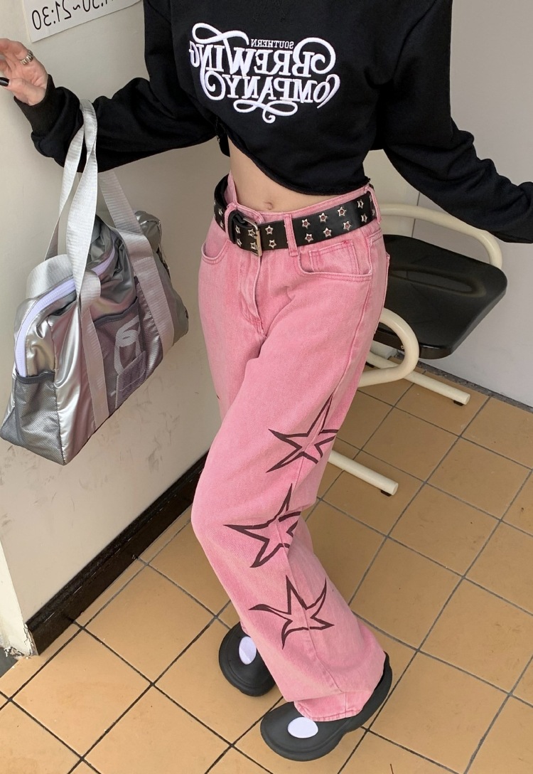 Draped Pants in Pink