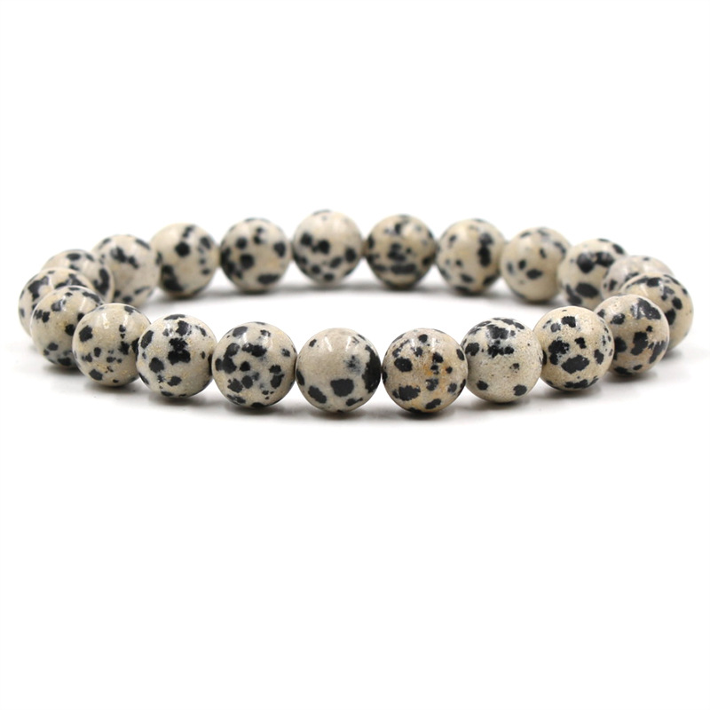 10mm Natural White Pine Sandstone Bracelet