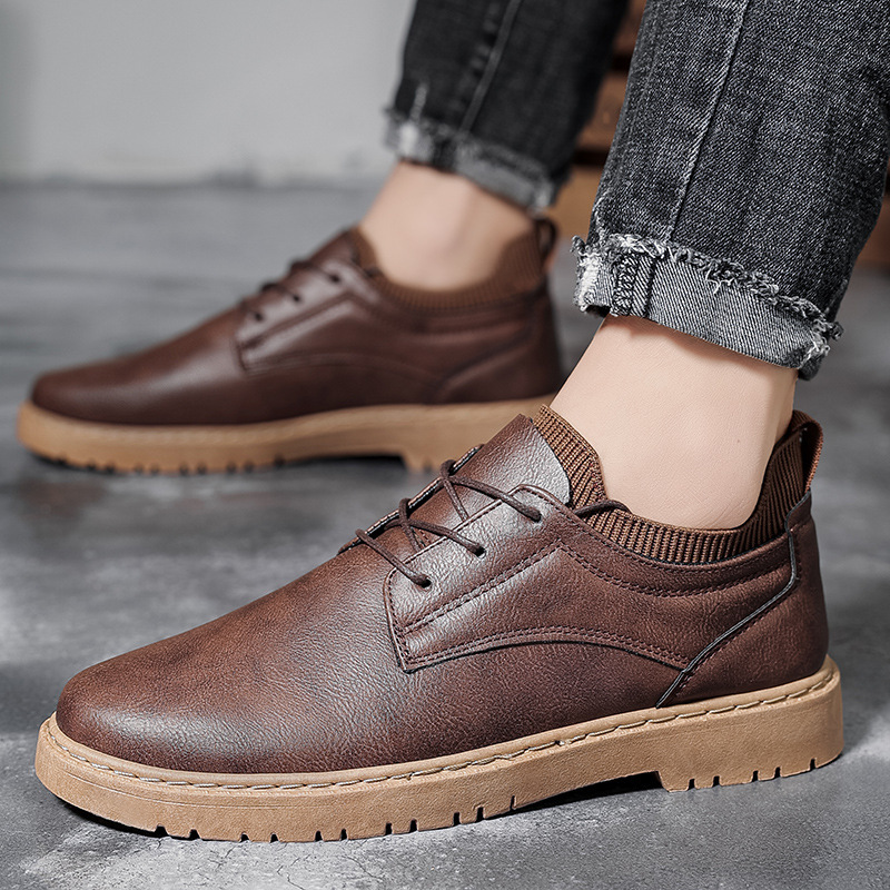Men's Leather British Work Shoes