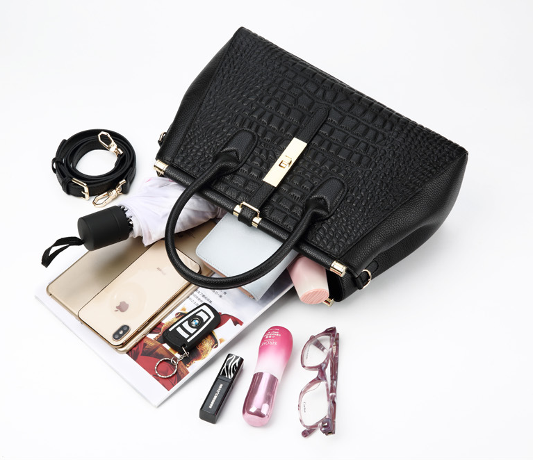 Interior view of the handbag