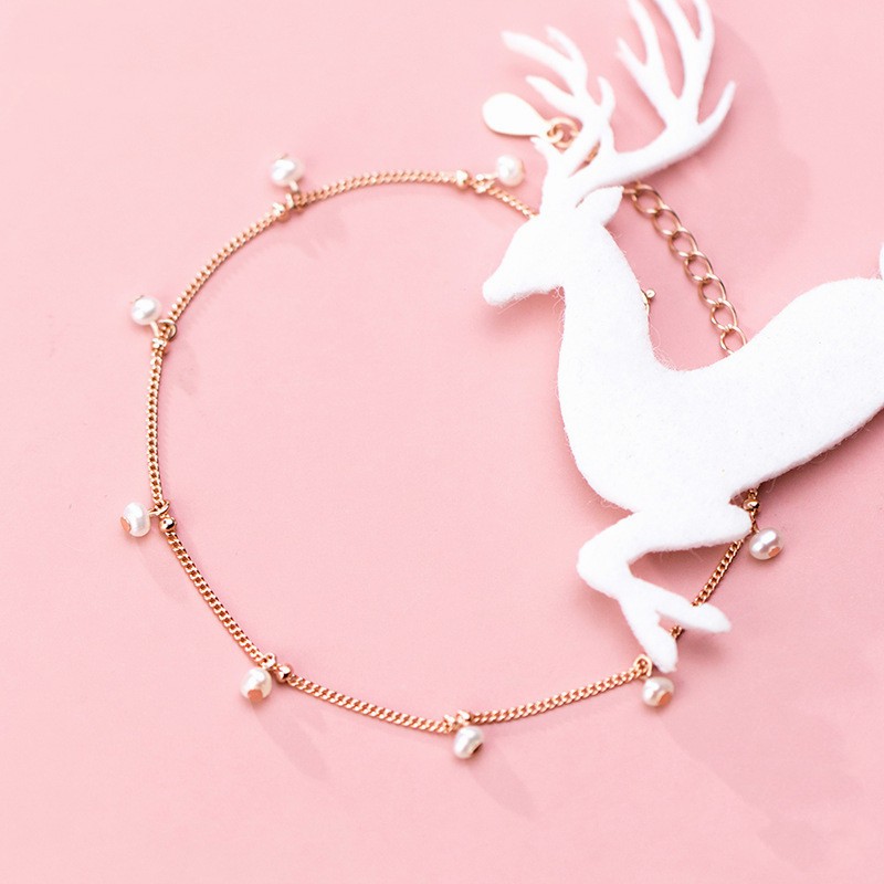 Women's S925 Silver Pearl Bracelet 4