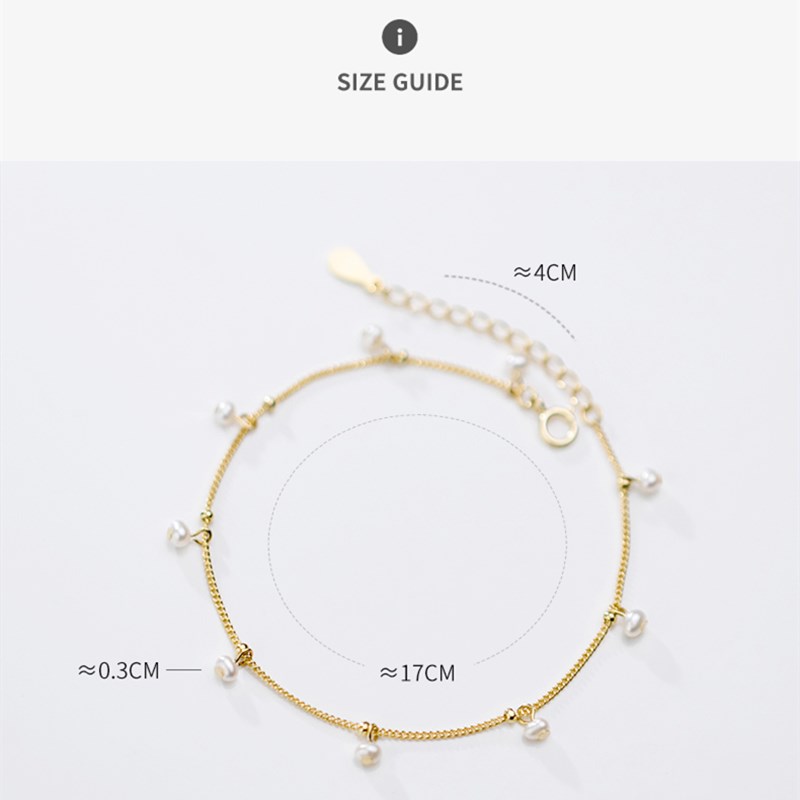 Women's S925 Silver Pearl Bracelet 6