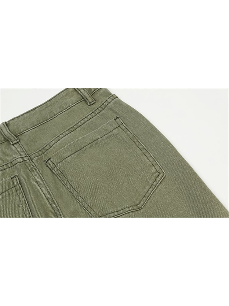 High Waist Slim Mopping Pants Image 6