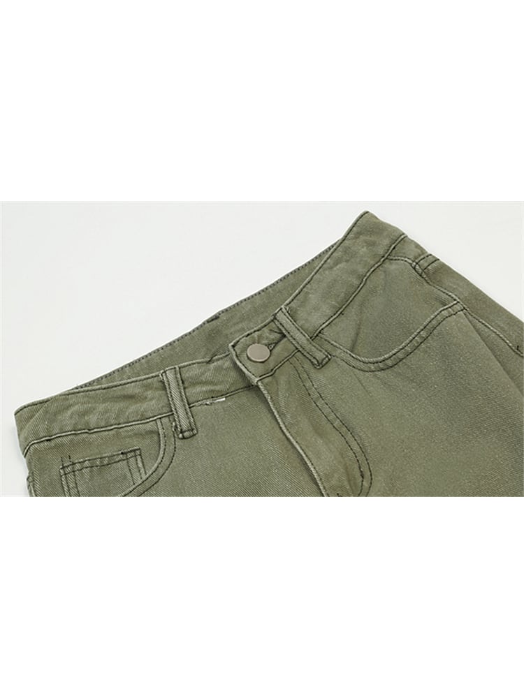 High Waist Slim Mopping Pants Image 8