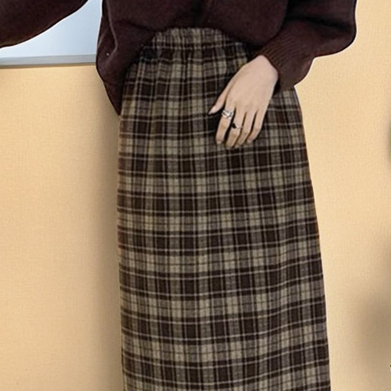 Retro Plaid Skirt - Image 4